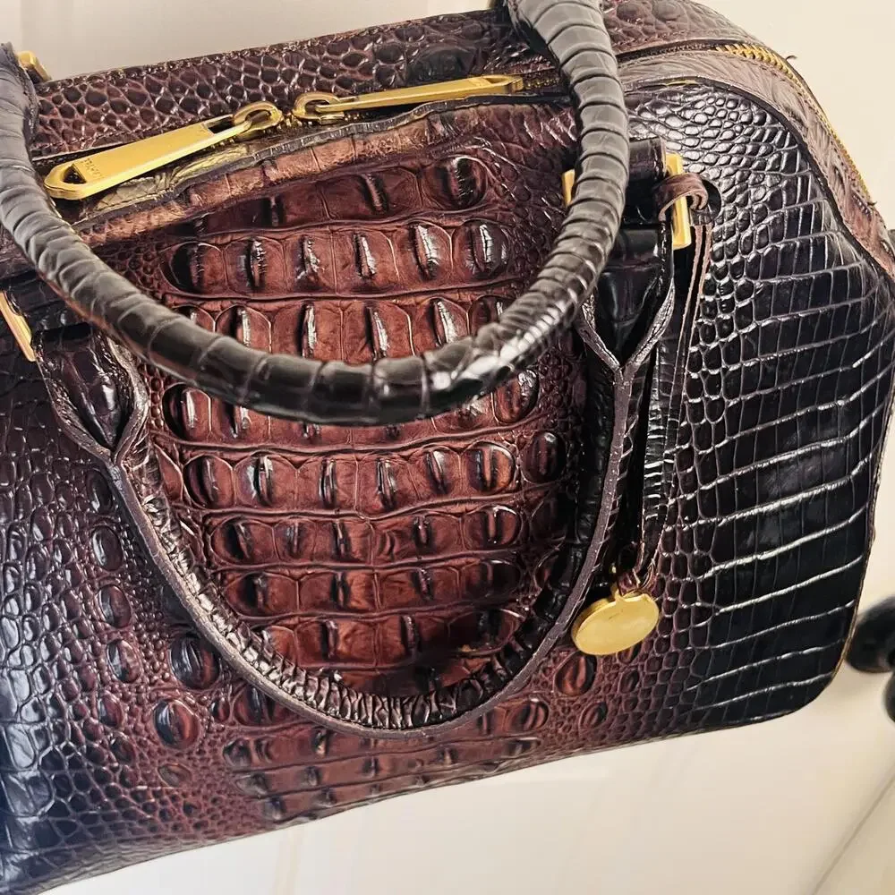 Brahmin Camden Satchel in Cocoa Ombre Melbourne - Read Description‎